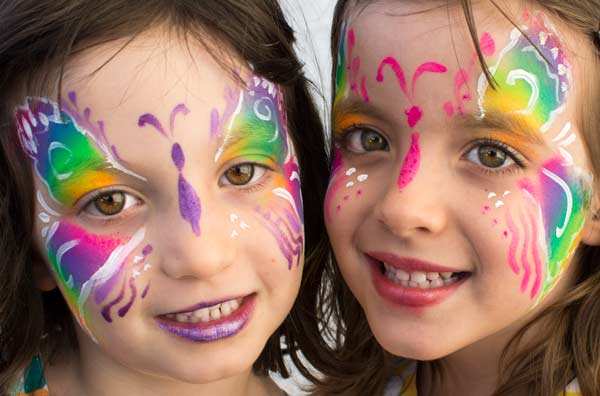 Butterfly Twins by Auntie Stacey's Face Painting, Sebastopol, CA