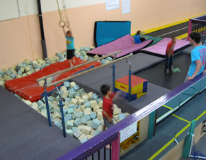 Foam pit at Rohnert Park Gym