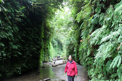 Auntie Stacey in Fern Canyon
