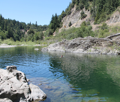 swimming hole in Humbolt county