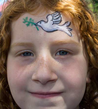 Face painting by Auntie Stacey, Sebastopol, CA