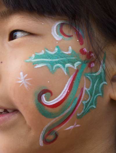 Face painting by Auntie Stacey, Sebastopol, CA