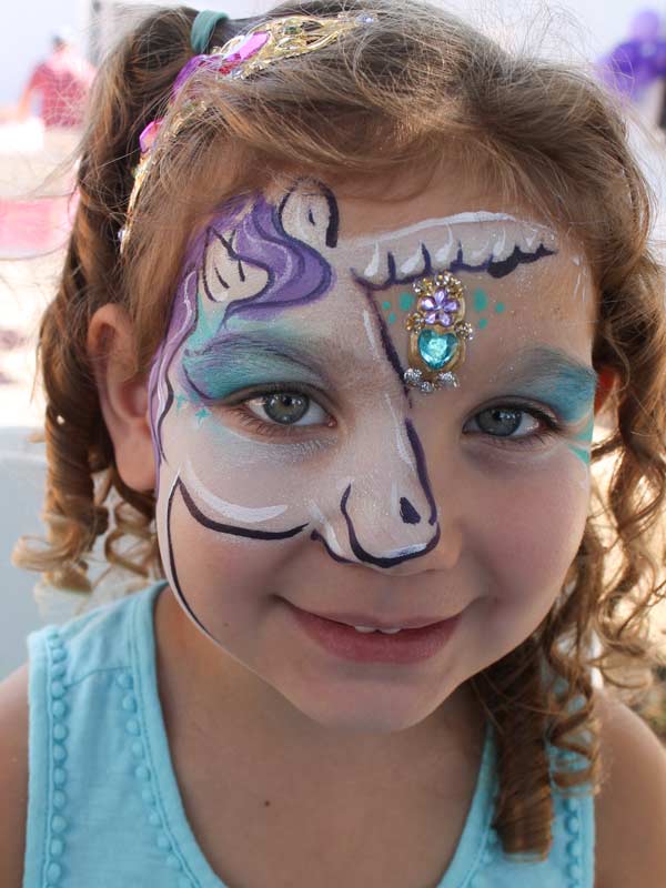 Rarity, My Little Pony face paint by Auntie Stacey's Face Painting best wine country face painter balloons games fun pintura de caras