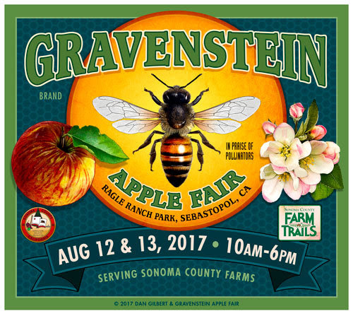 Gravenstein Apple Fair 2017 with face painting by Auntie Stacey