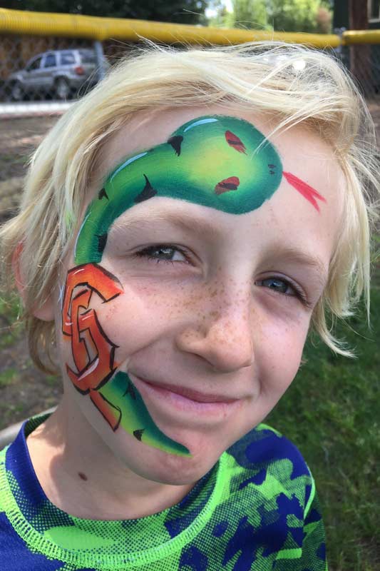 Auntie Stacey's Face Painting, balloon twisting, children's entertainment, party, kids, clown, fun, wine country face painter