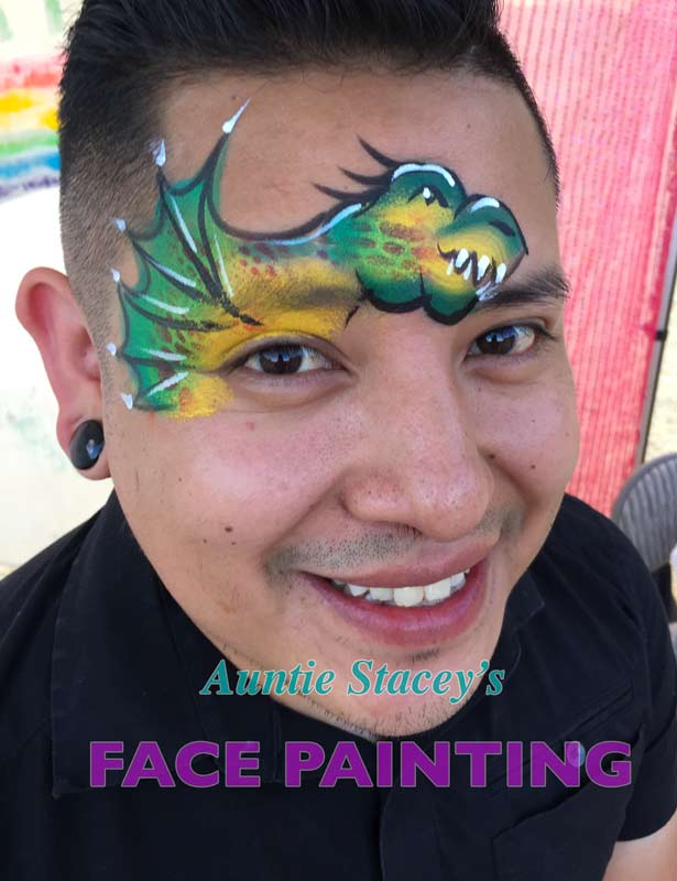 face paint by Auntie Stacey's Face Painting, Aunty Stacey, Aunt Stacy, Sonoma county, Santa Rosa, Petaluma, Sebastopol, Windsor, Kenwood, Wine Country, SF Bay area, balloons
