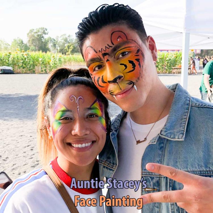 face paint by Auntie Stacey's Face Painting, Sebastopol, CA. Santa Rosa face painter, windsor face painter, Petaluma face painter, Novato face painter, Sonoma county face painter, wine country face painter
