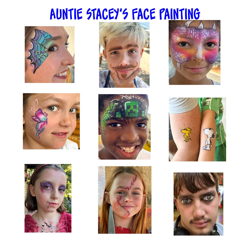 face paint by Auntie Stacey